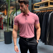 Luxe Ice Silk Polo voor Heren