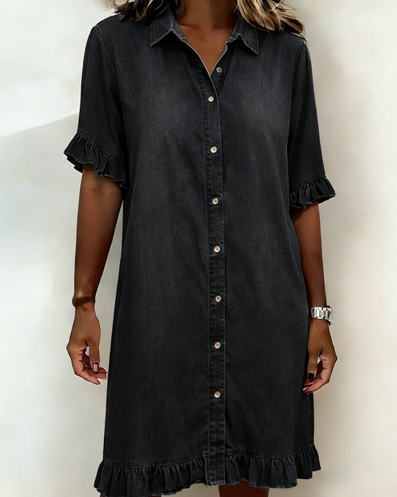 DENIMJURK MET KNOPPEN VOOR VROUWEN