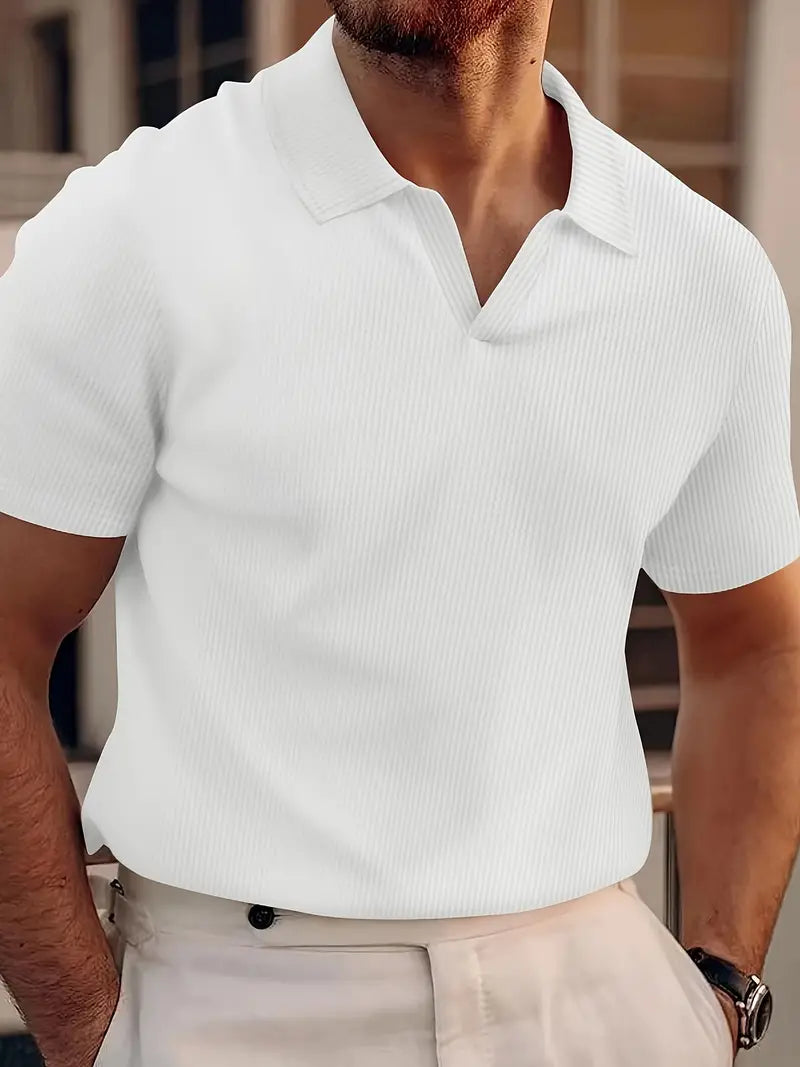 Heren Comfortabel poloshirt met korte mouwen
