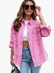 DENIM VEST VOOR VROUWEN