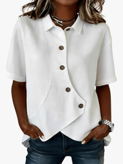 LINNENMIX SHIRT VOOR VROUWEN