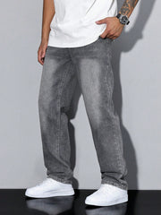 Baggy Jeans | Wijde Spijkerbroek met Washed Look