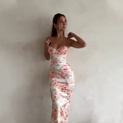Beau | Zomerse Maxijurk met Bloemenpatroon