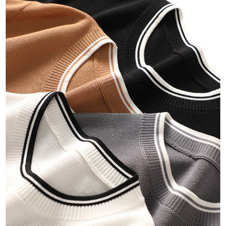Calder Katoen Zijde Korte Mouwen Shirt