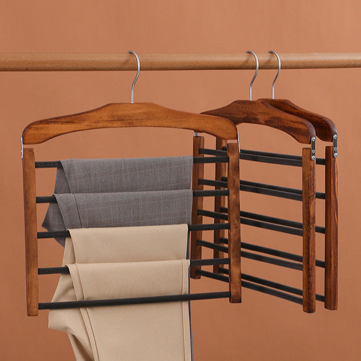 Premium Walnoot Houten Multi-Bar Hanger