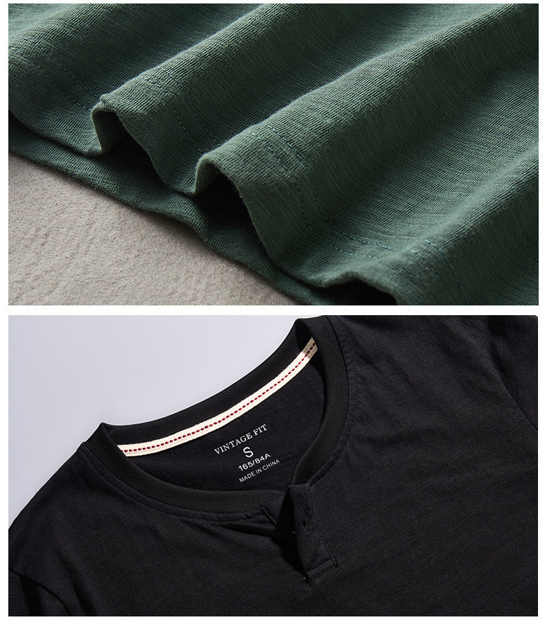 Hiro Katoenen Lange Mouwen Shirt