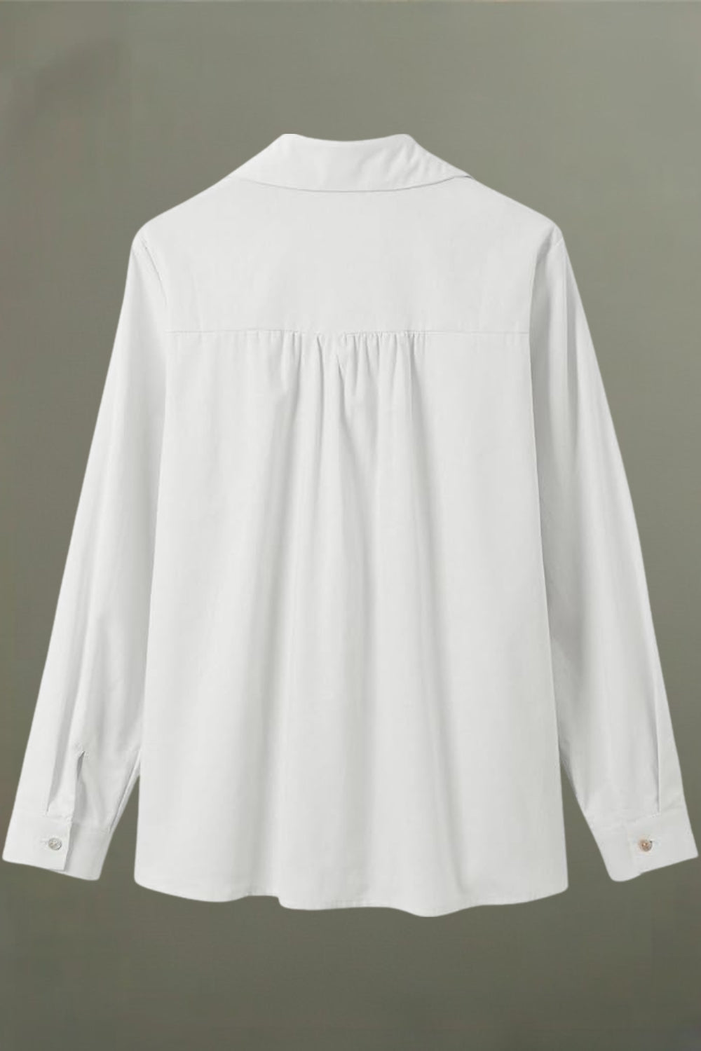 Blouse Dames | Plissé Detail & Klassieke Knoopsluiting
