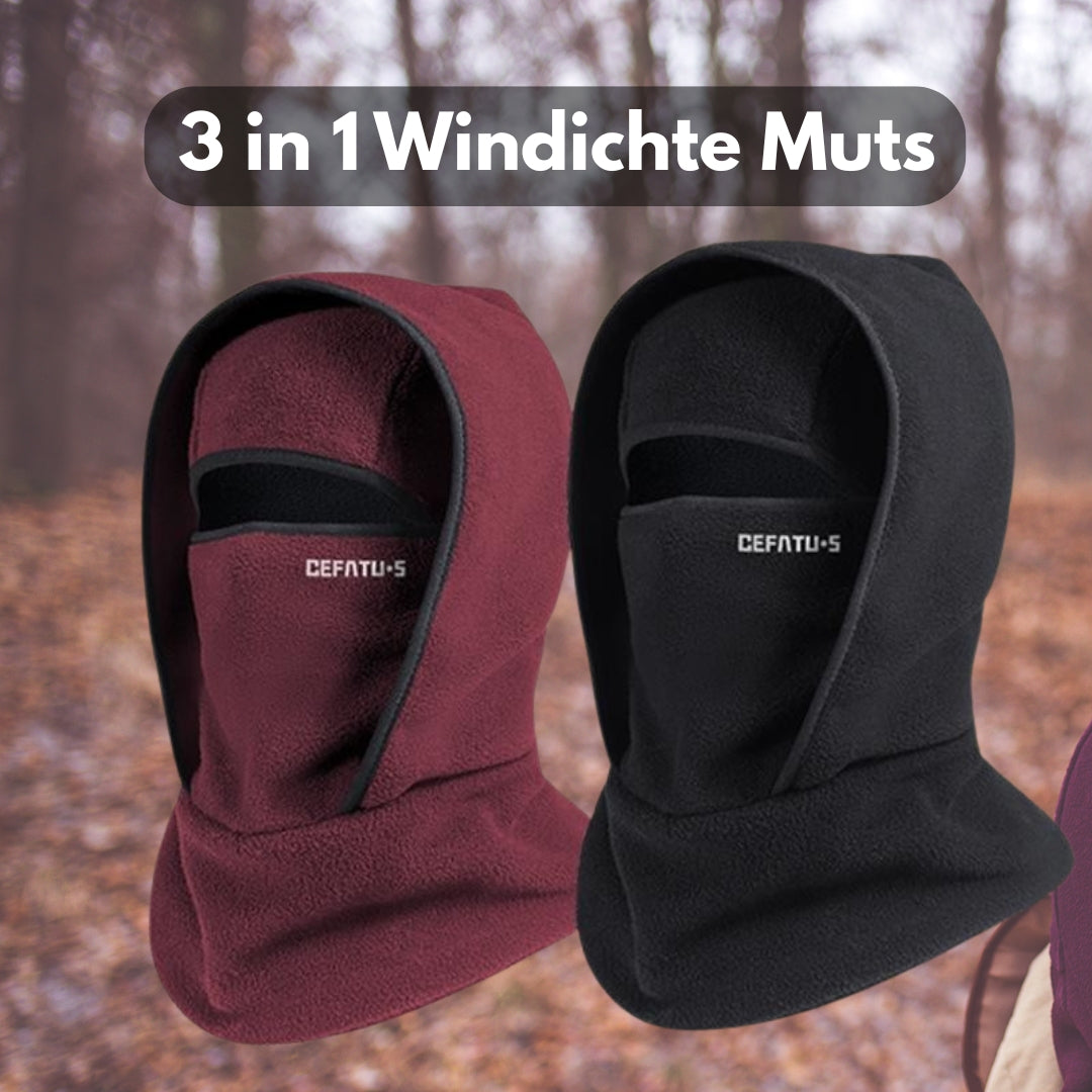 Gruds | 3-in-1 Winddichte Muts
