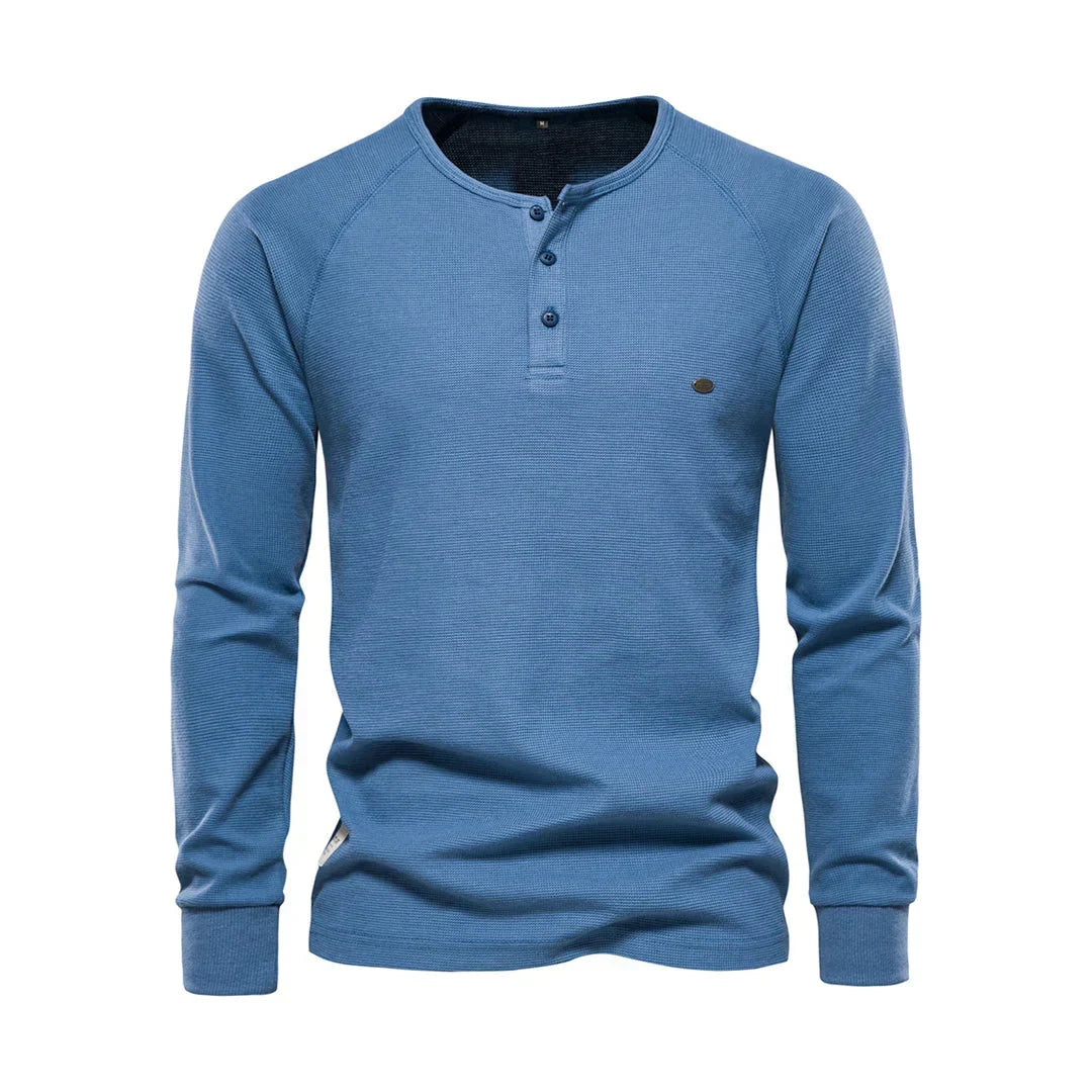Heren Shirt met lange mouwen en ronde hals