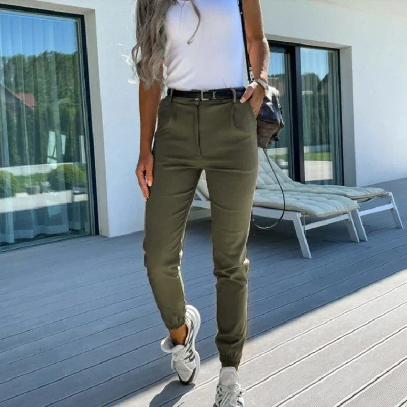 Broek Dames | Getailleerde Jogger & Veelzijdige Chique Pasvorm