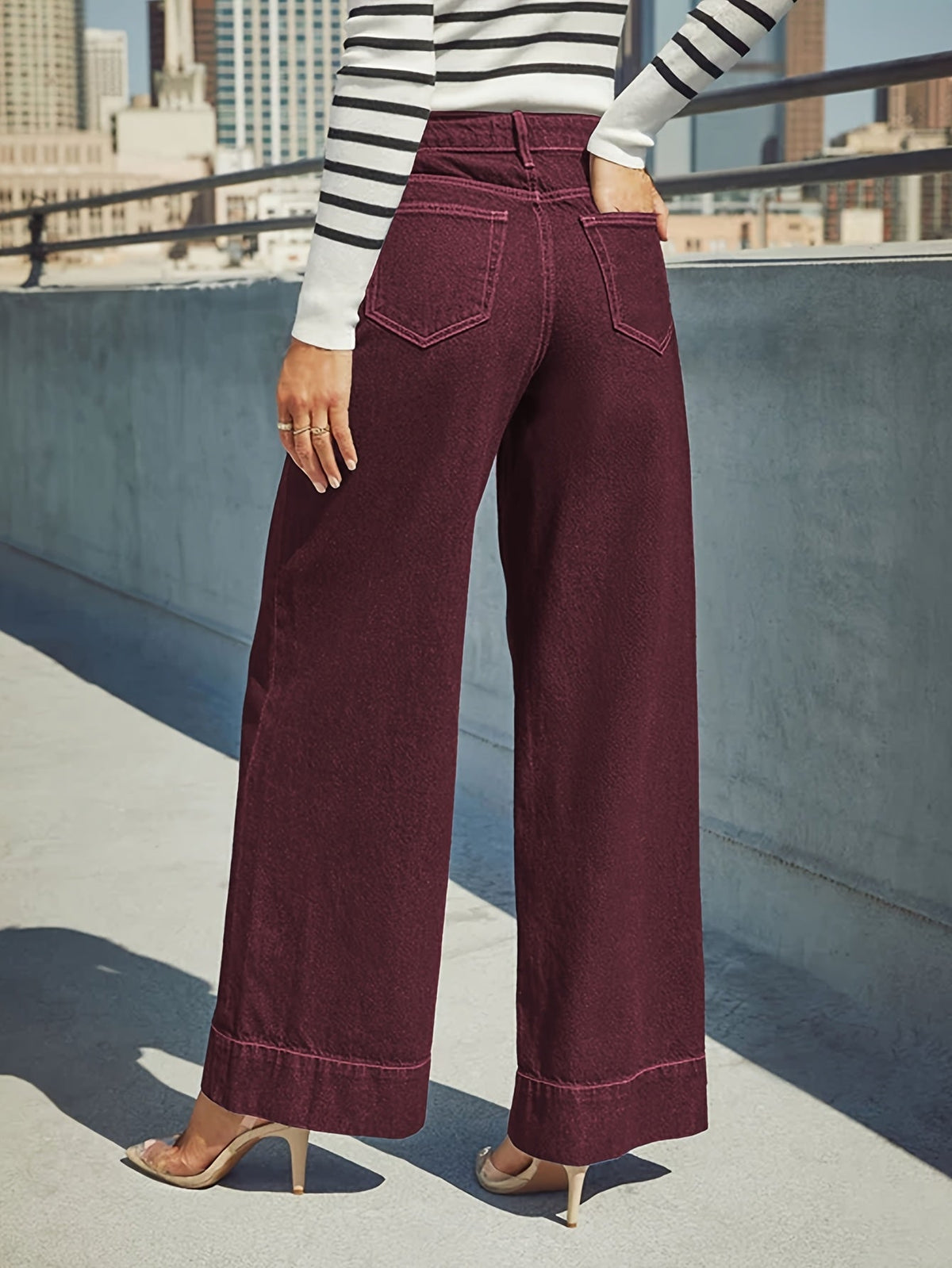 Broek met Wijde Pijpen Dames | Comfortabel & Bewegingsvrij