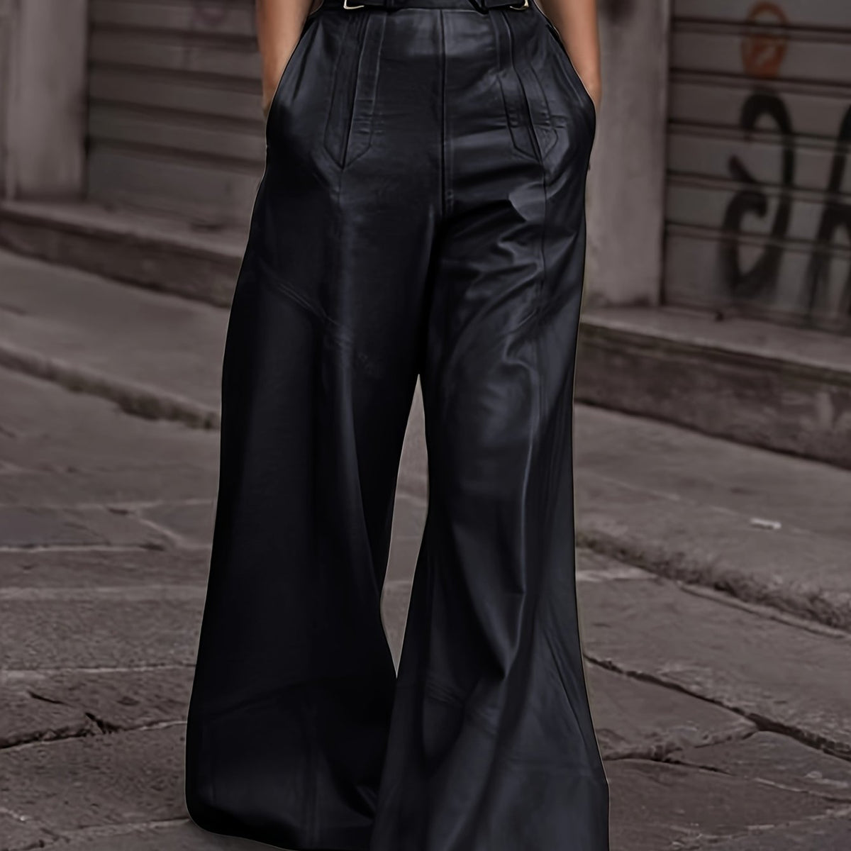 Broek met Wijde Pijpen Dames | Hoge Taille voor een Vleiende Val