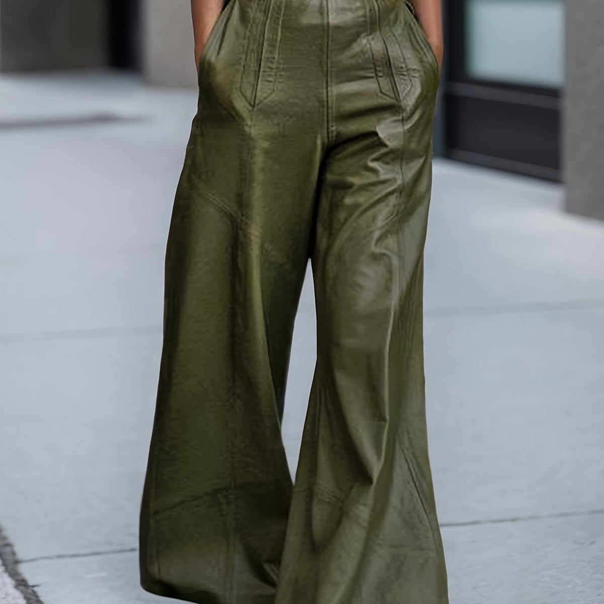 Broek met Wijde Pijpen Dames | Hoge Taille voor een Vleiende Val