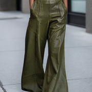 Broek met Wijde Pijpen Dames | Hoge Taille voor een Vleiende Val
