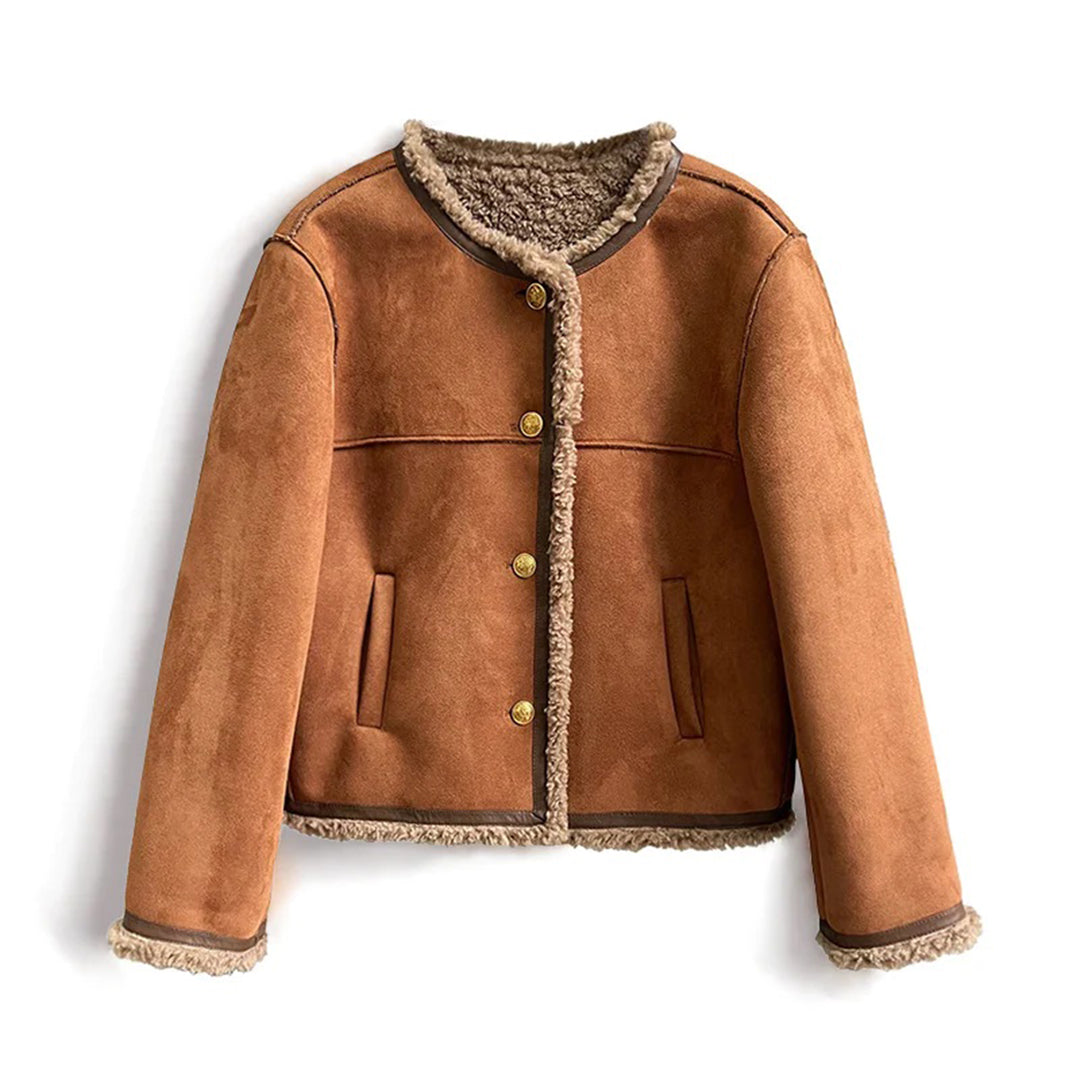 Warme Faux Fur Motorjas Dames