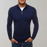 Comfortabel Sweater Met Half Zip Heren - Silvester