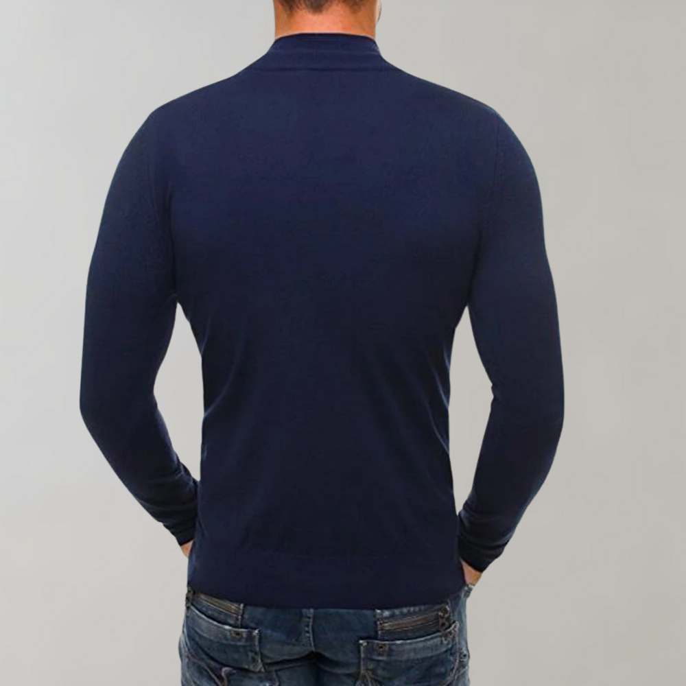Comfortabel Sweater Met Half Zip Heren - Silvester