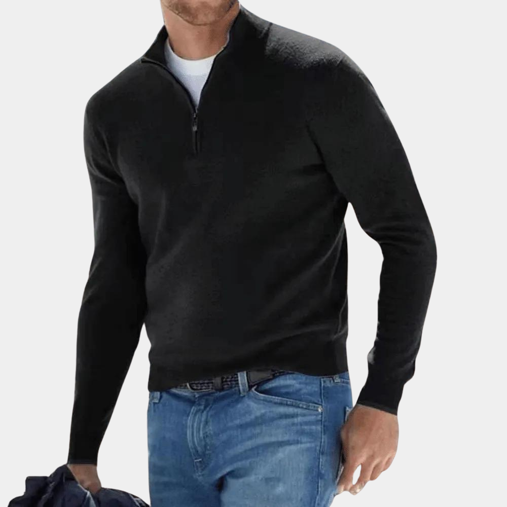 Comfortabel Heren Vest Met Rits - Sandro