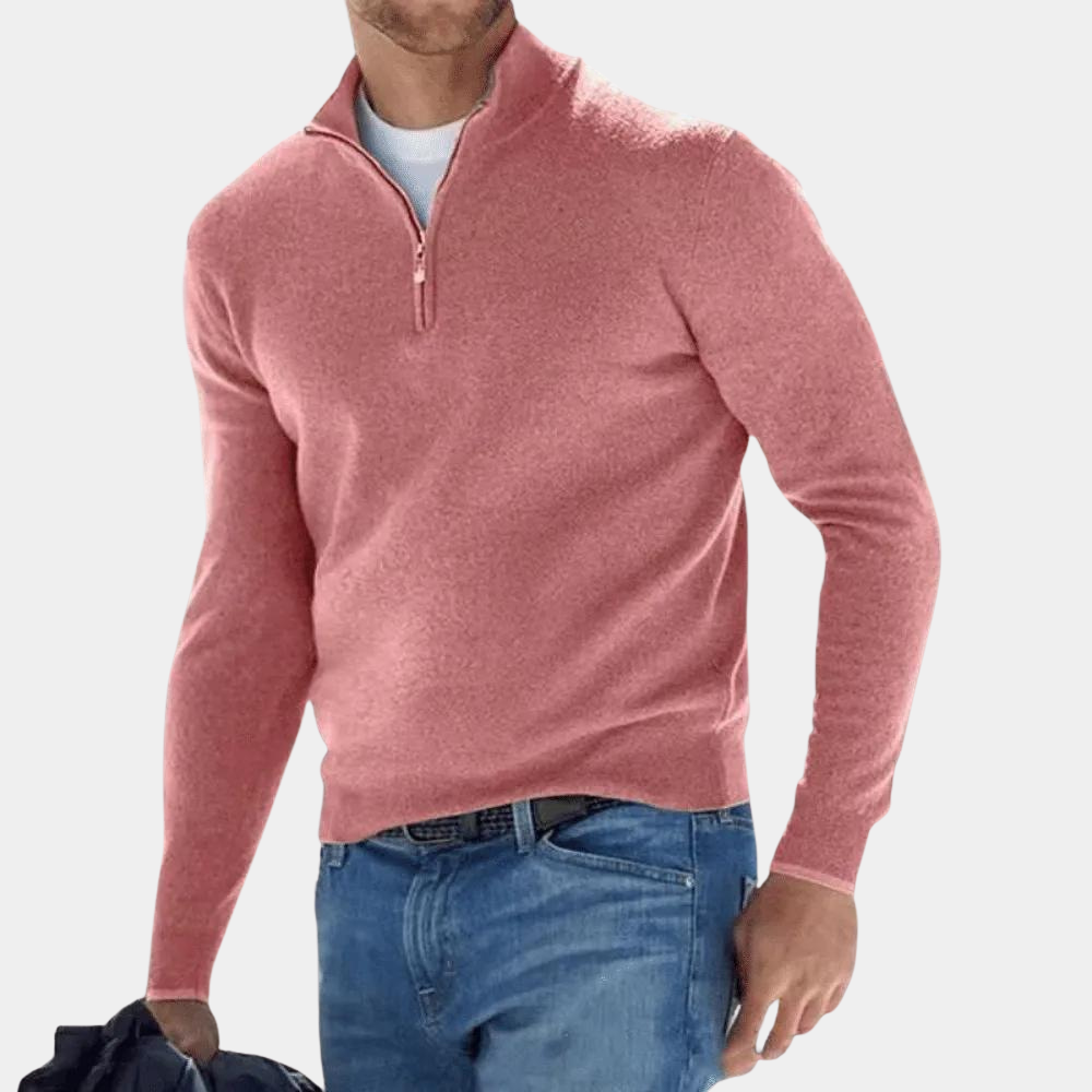 Outdoor Comfortabel Trui Met Rits Voor Mannen - Michael