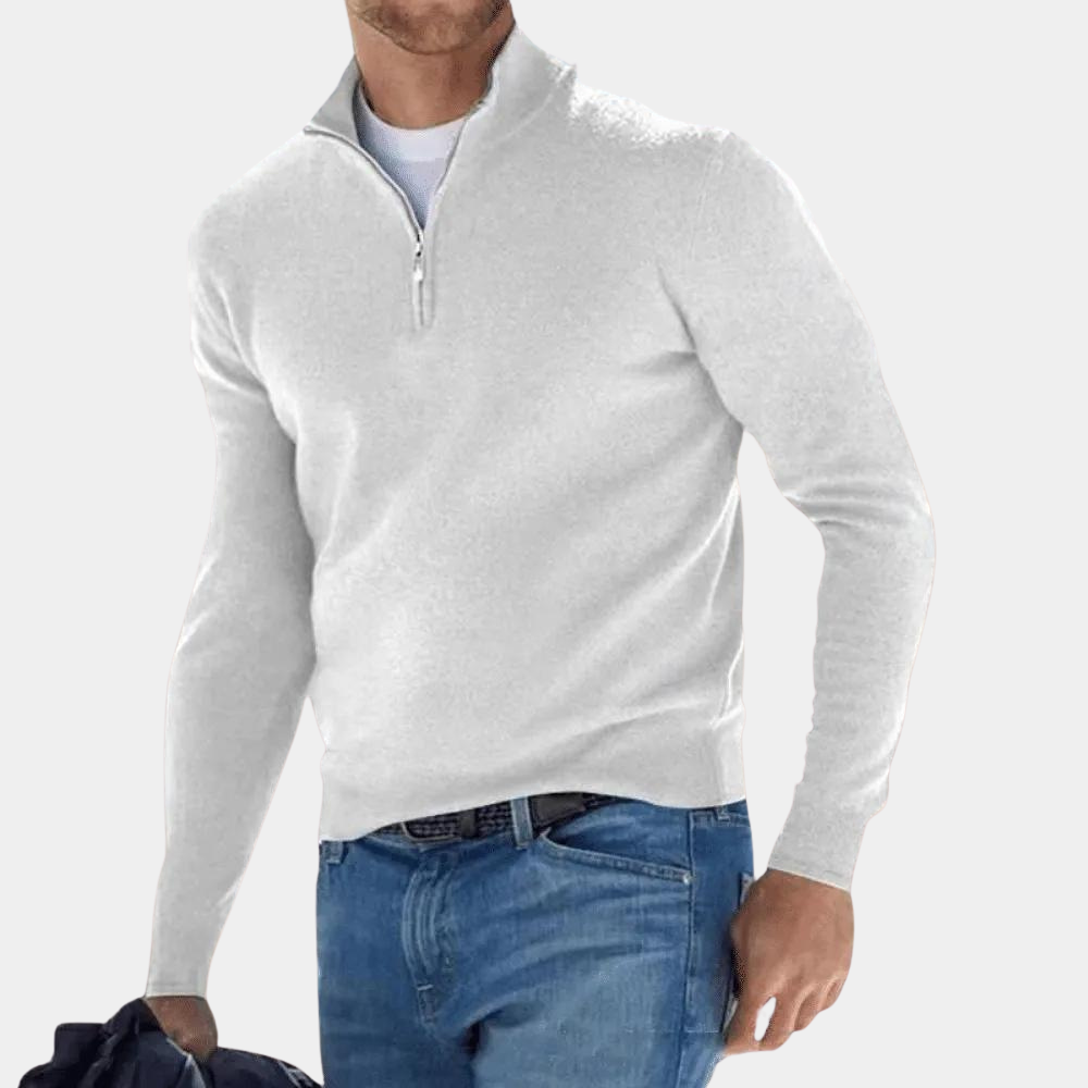 Outdoor Comfortabel Trui Met Rits Voor Mannen - Michael