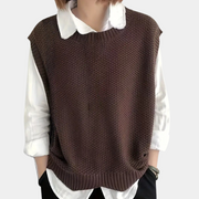 Gebreide Mouwloze Sweater Dames