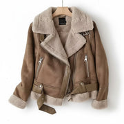 Colette Shearling Suède Jas