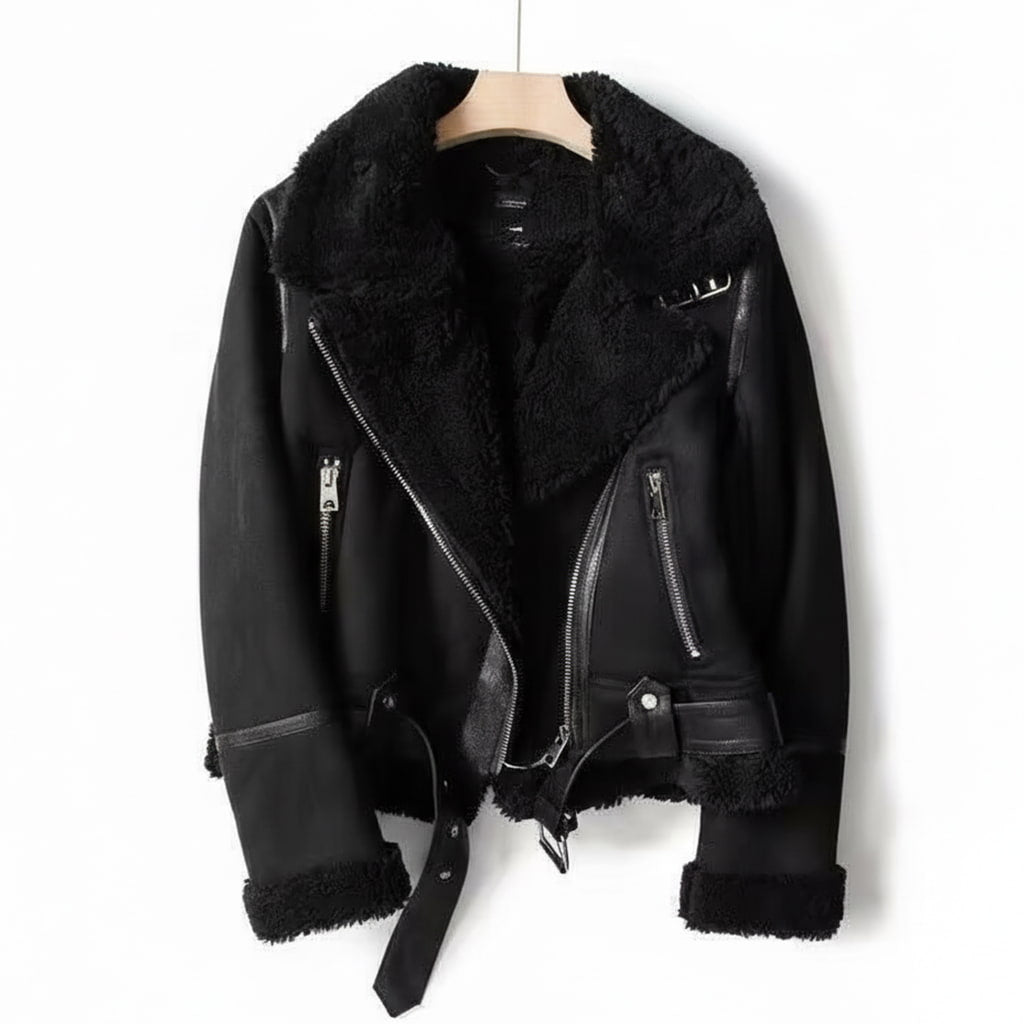 Colette Shearling Suède Jas