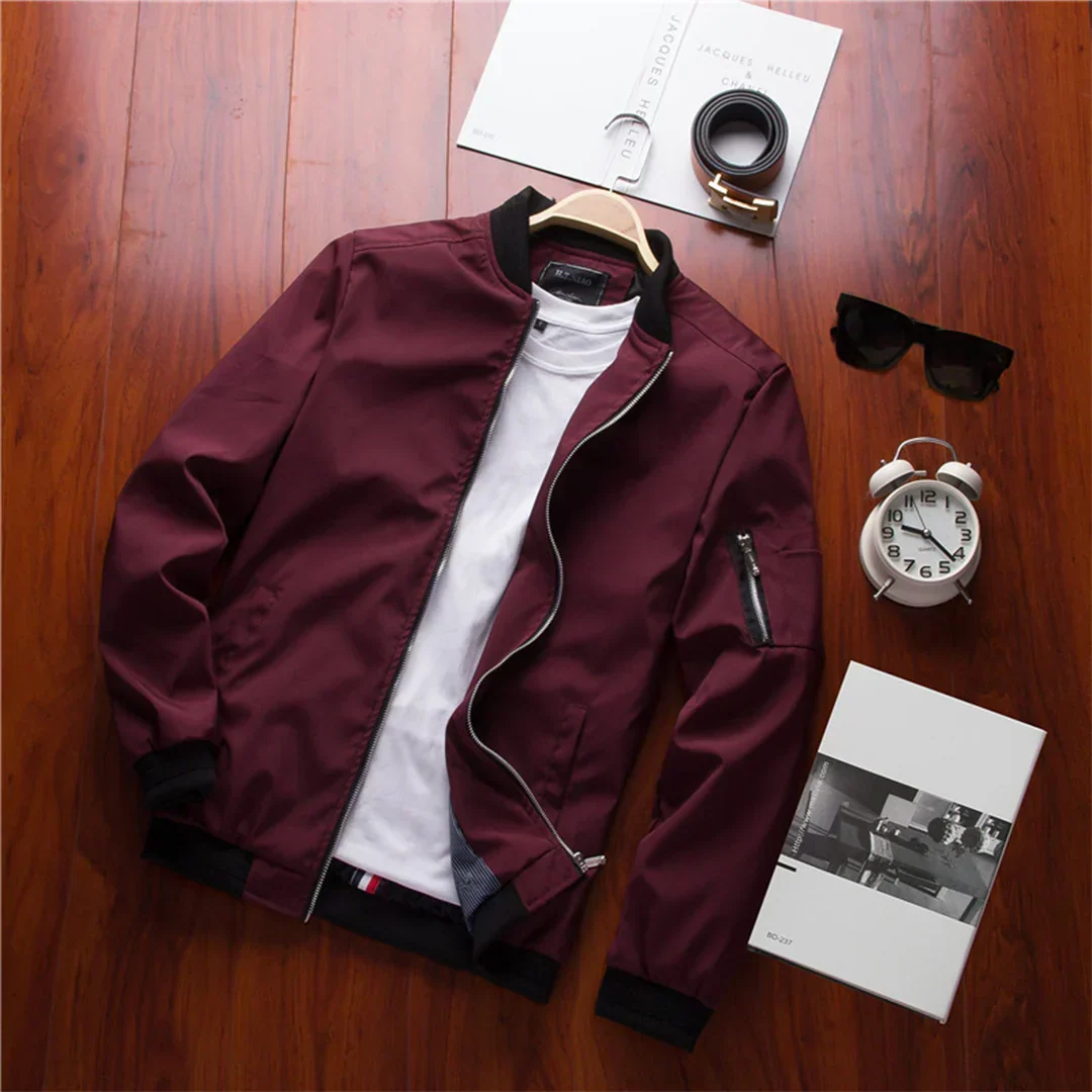 Slim Fit zomerjas met Rits