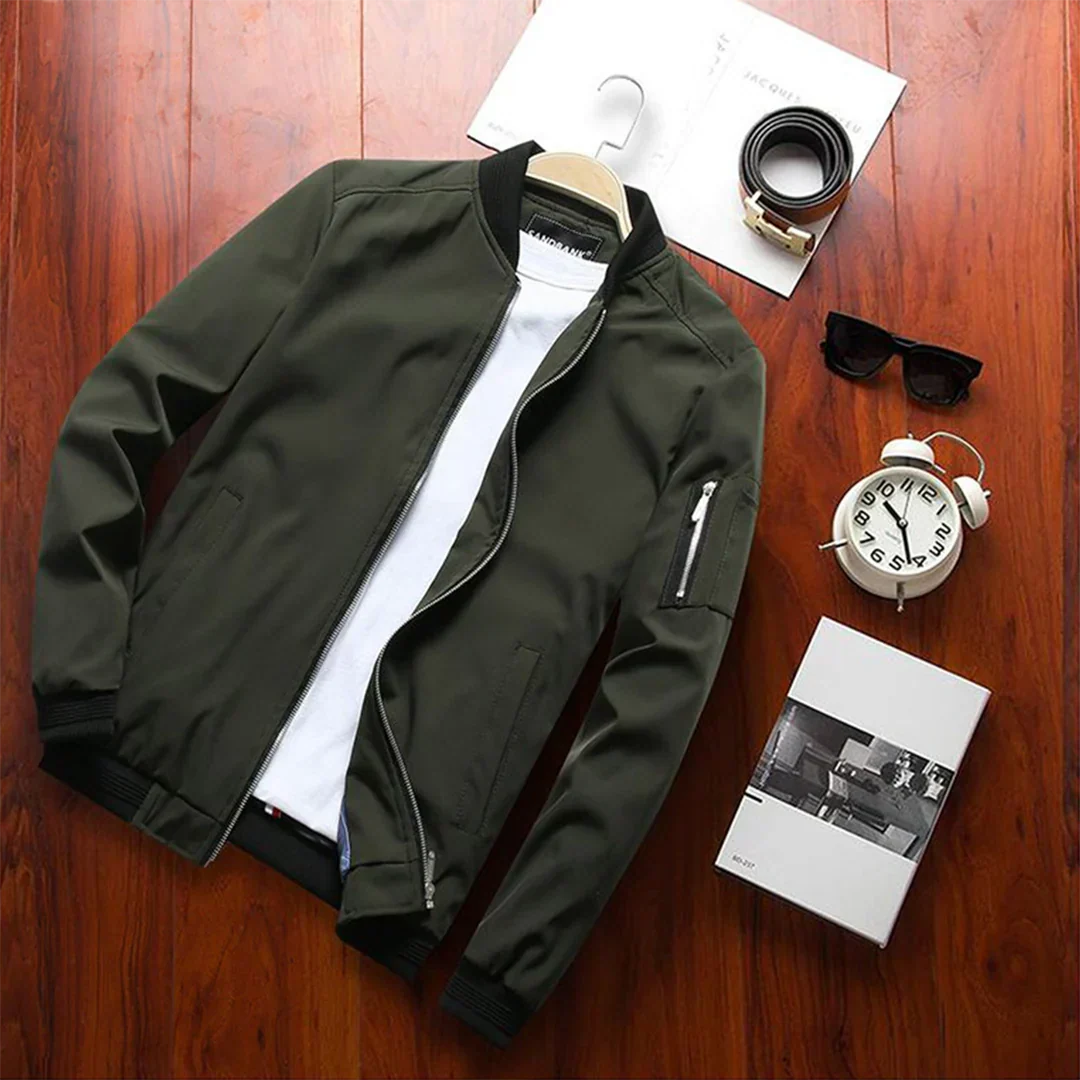Slim Fit zomerjas met Rits