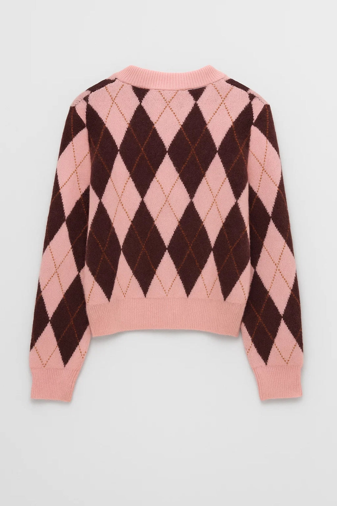 Cardigan Dames | Klassiek Argyle Motief met Retro Snit