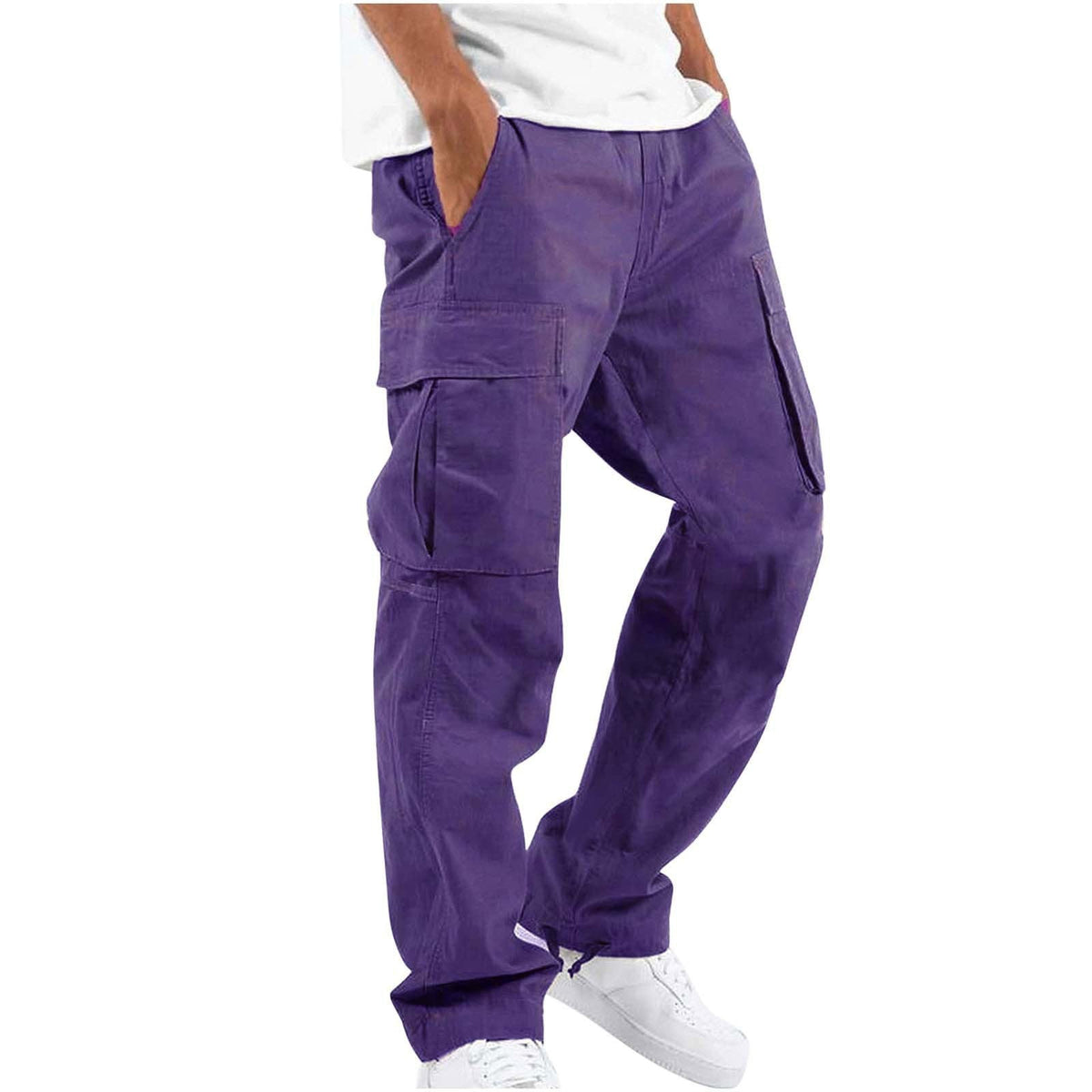 Cargobroek Heren | Cargo Broek | Elastische Tailleband & Ruime Zakken