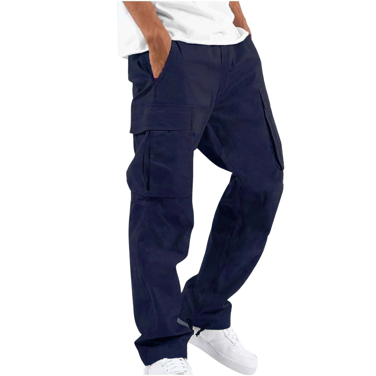 Cargobroek Heren | Cargo Broek | Elastische Tailleband & Ruime Zakken