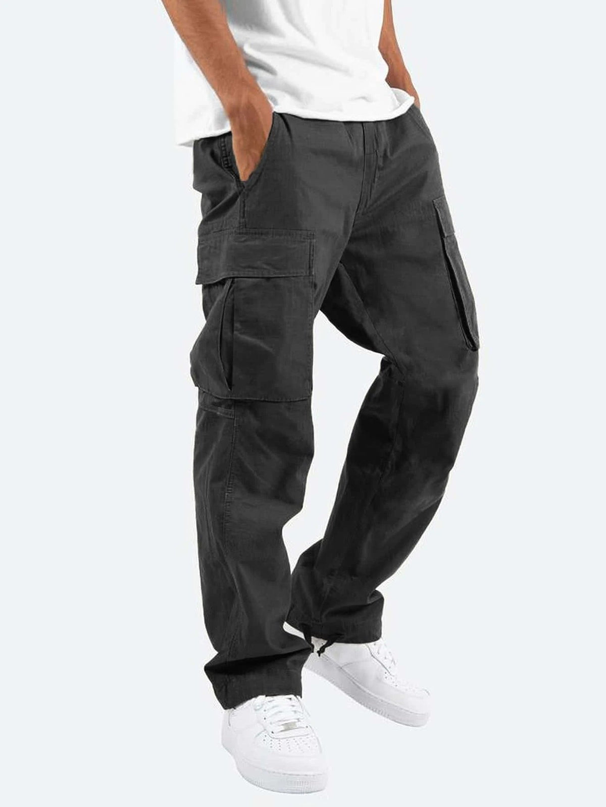 Cargobroek Heren | Cargo Broek | Elastische Tailleband & Ruime Zakken