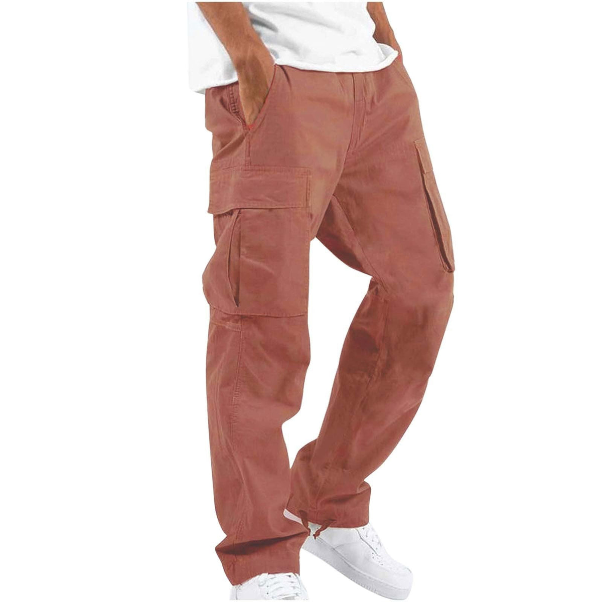 Cargobroek Heren | Cargo Broek | Elastische Tailleband & Ruime Zakken