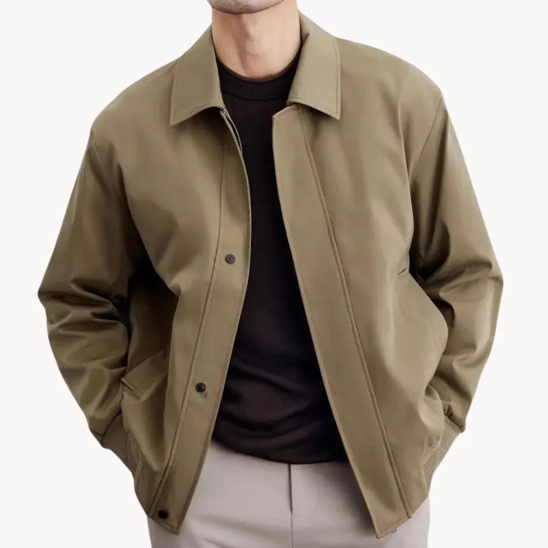 Hugo | Casual jas met knopen sluiting en elastische boord