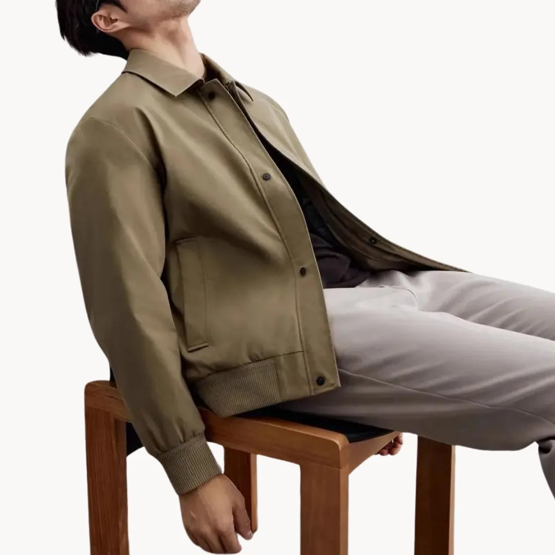 Hugo | Casual jas met knopen sluiting en elastische boord