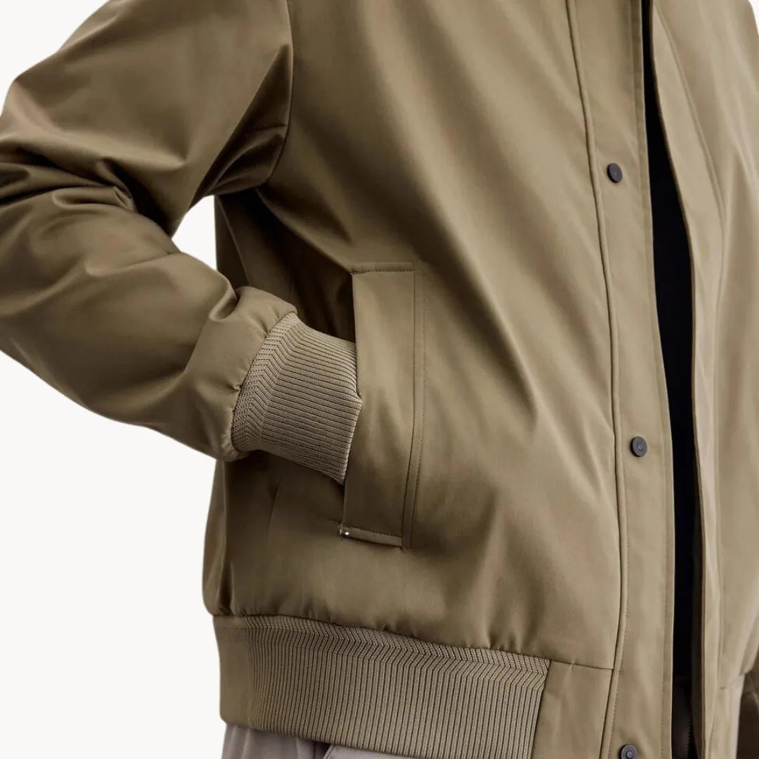Hugo | Casual jas met knopen sluiting en elastische boord