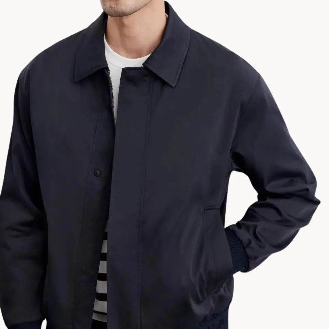 Hugo | Casual jas met knopen sluiting en elastische boord