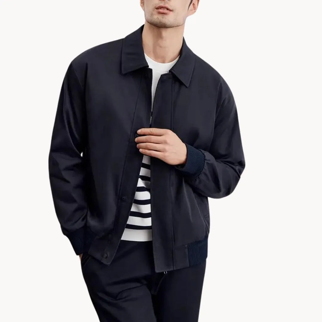 Hugo | Casual jas met knopen sluiting en elastische boord