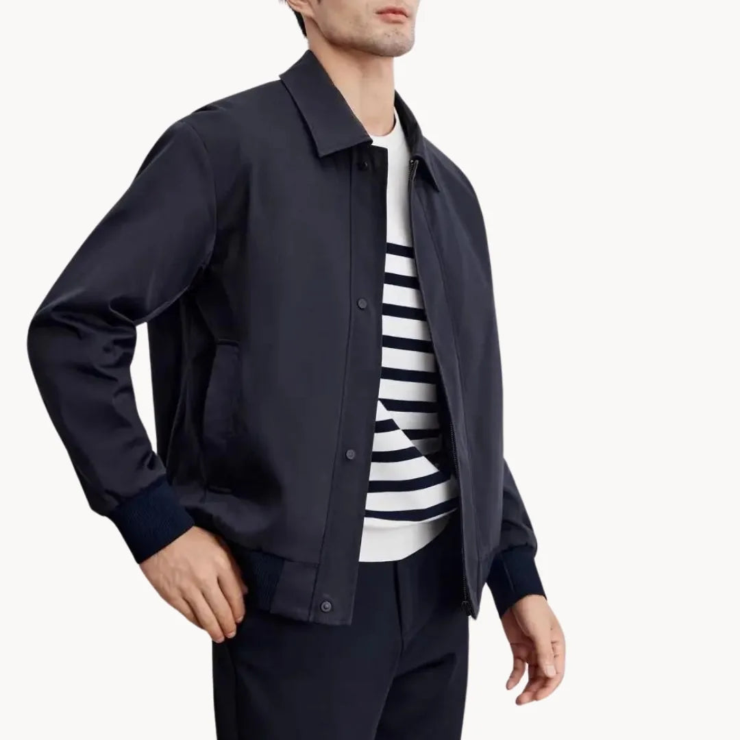 Hugo | Casual jas met knopen sluiting en elastische boord