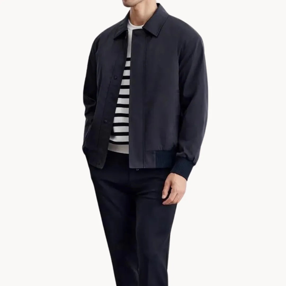 Hugo | Casual jas met knopen sluiting en elastische boord