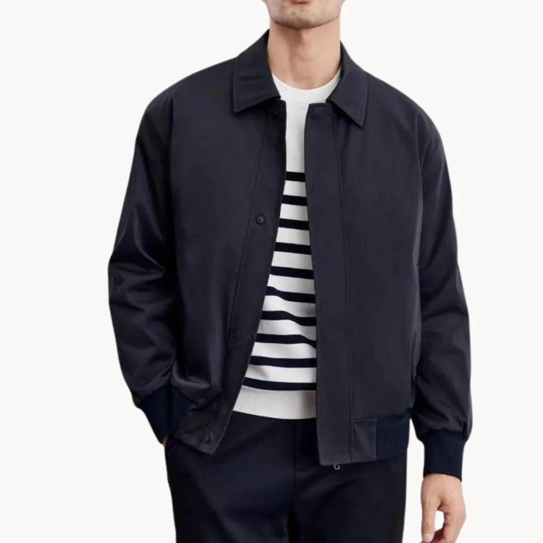 Hugo | Casual jas met knopen sluiting en elastische boord