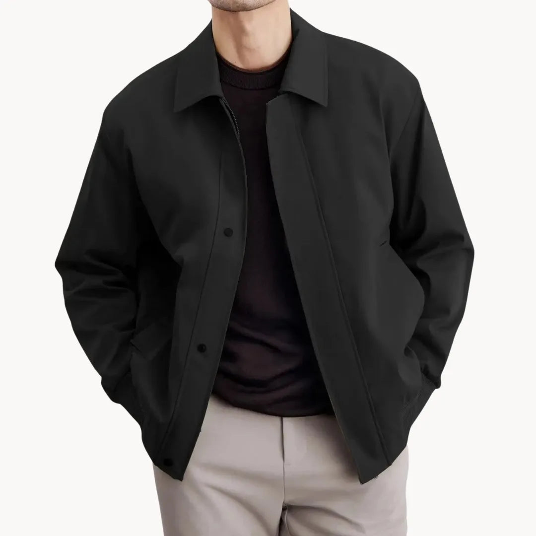 Hugo | Casual jas met knopen sluiting en elastische boord