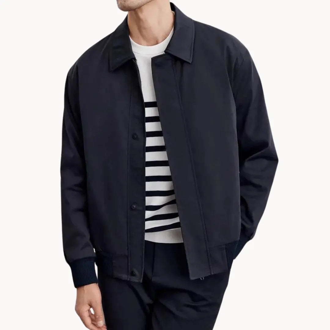 Hugo | Casual jas met knopen sluiting en elastische boord