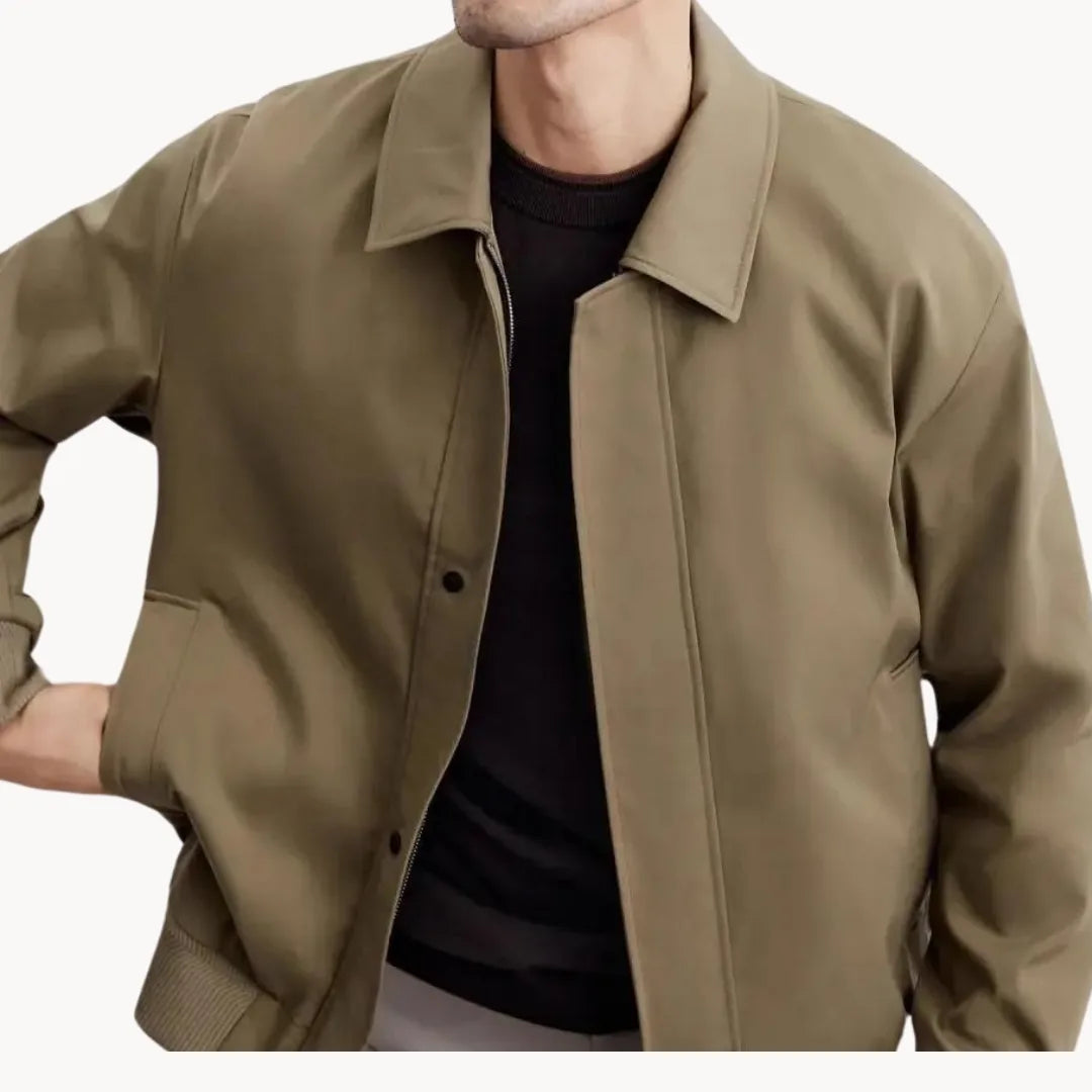 Hugo | Casual jas met knopen sluiting en elastische boord