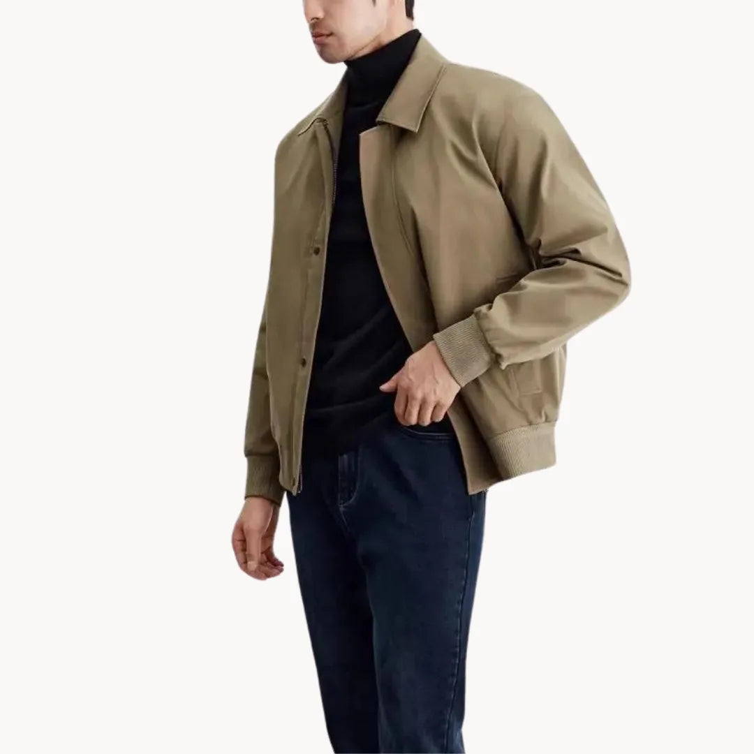 Hugo | Casual jas met knopen sluiting en elastische boord