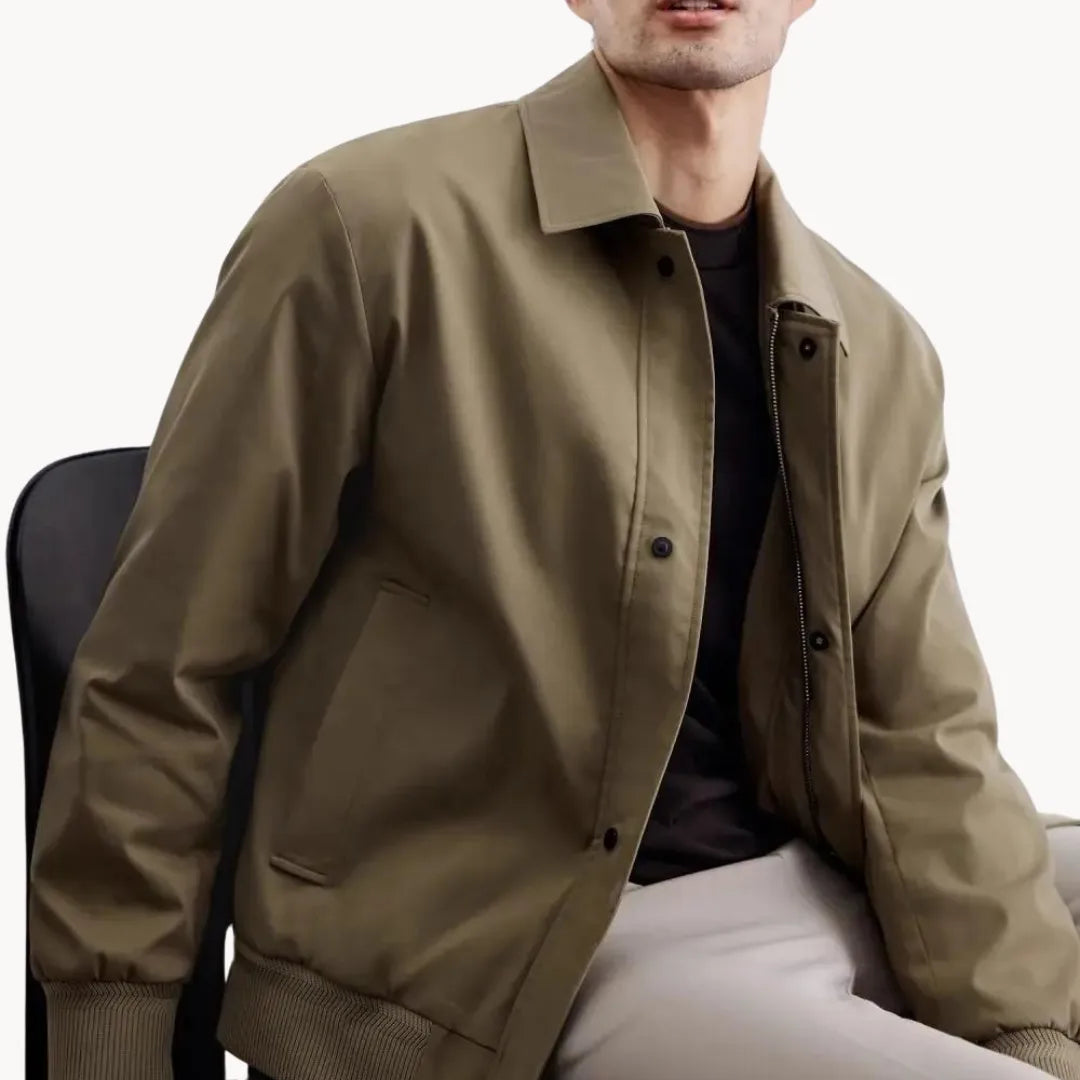 Hugo | Casual jas met knopen sluiting en elastische boord