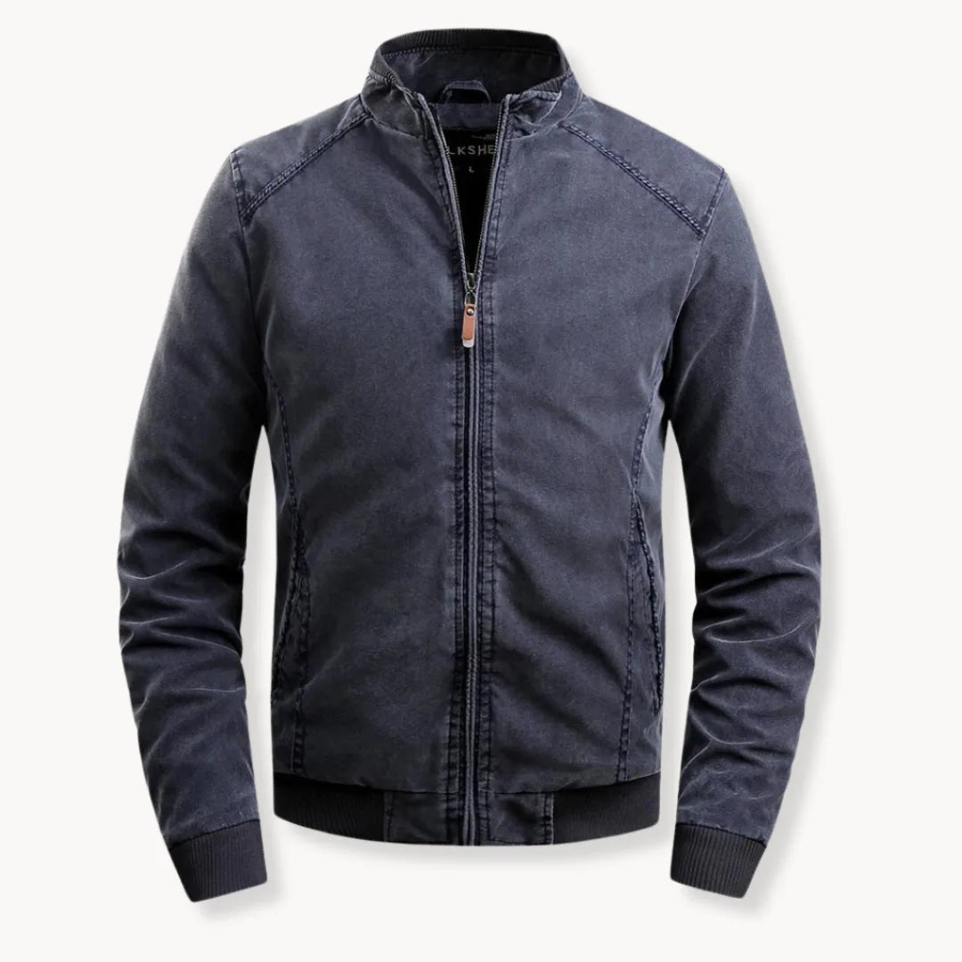 Hugo | Casual jas met opstaande kraag en ritsluiting