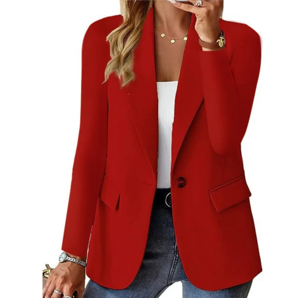 Vivienne | Op maat gemaakte blazer met lange mouwen