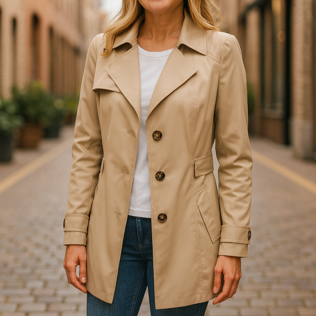 Jinkee | Elegante Herfst Trench Coat